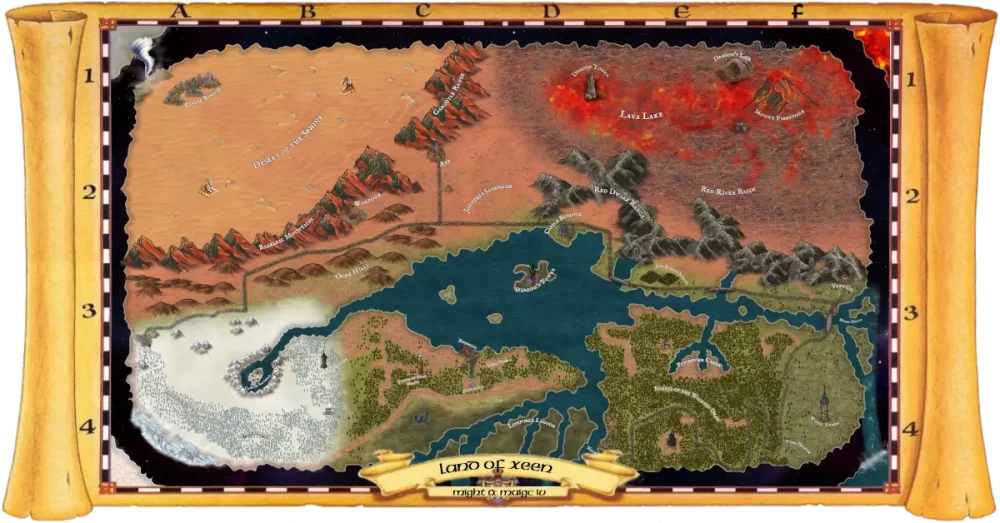 MM4 - Xeen - Cloth Map Remaster with Inkarnate for DDC