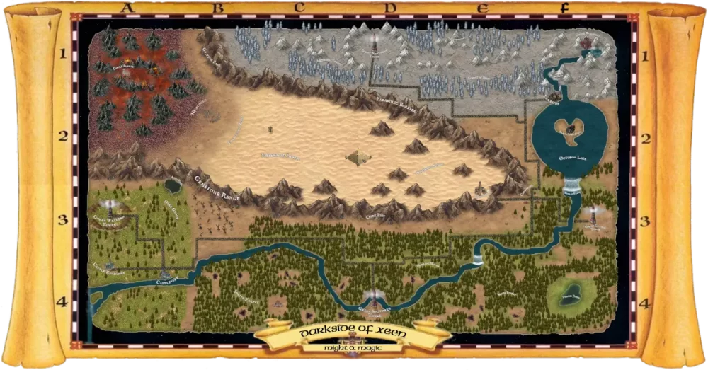 MM5 - Darkside of Xeen - Cloth Map Remaster with Inkarnate for DDC
